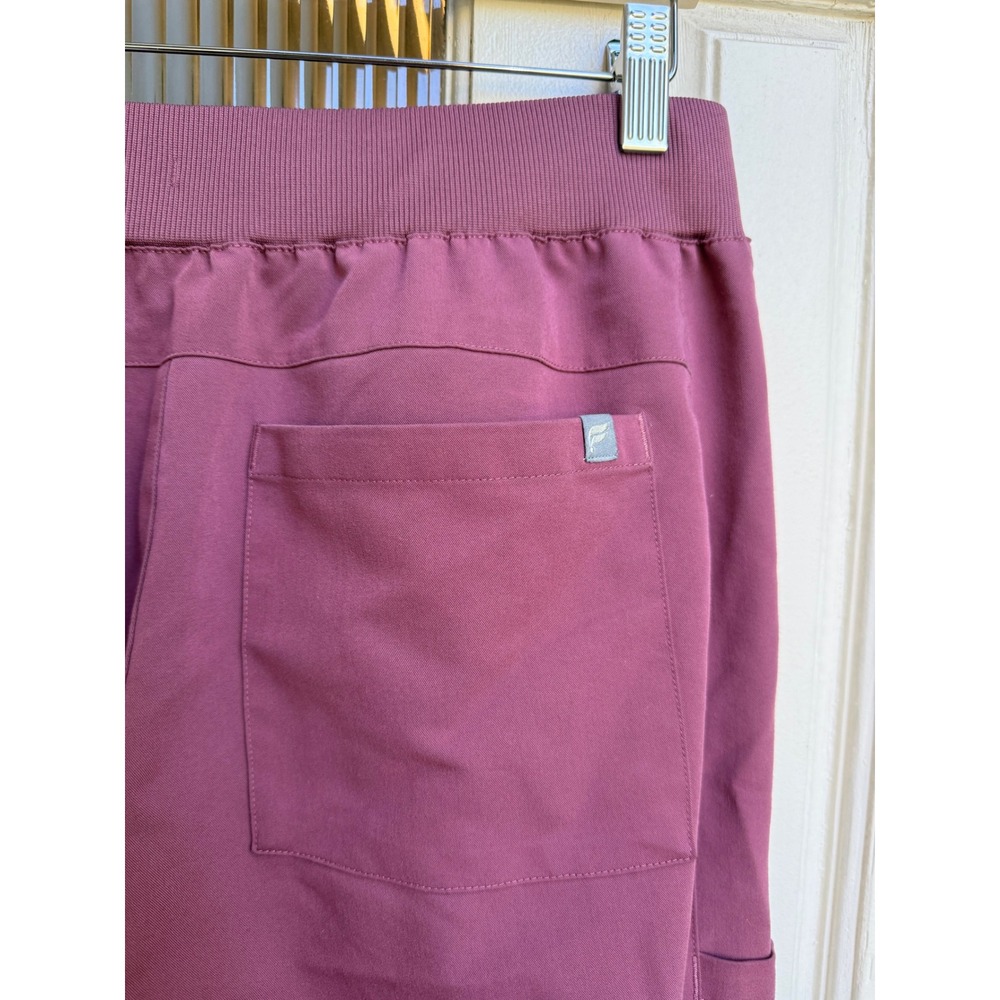 Fabletics Dark Mauve Pink Jogger Scrub Pants Womens Size Large Tall L/T - Picture 4 of 7
